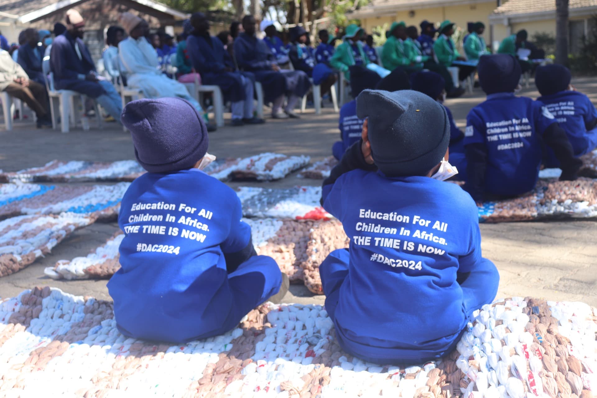 Children at an Education For All community event