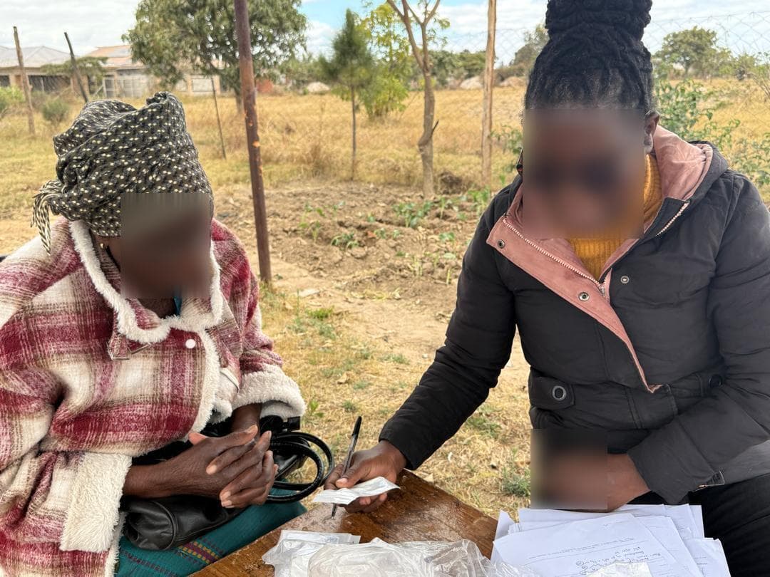 Outreach clinic consultation and medication distribution